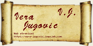 Vera Jugović vizit kartica